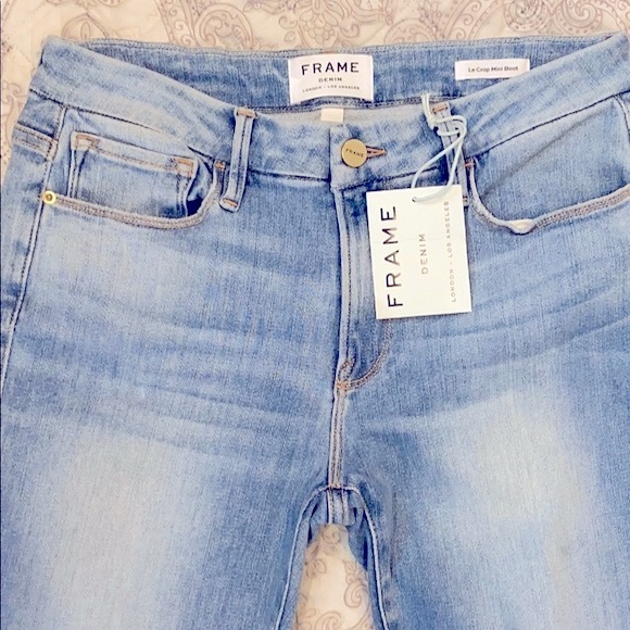 ✨💕Frame Denim Le Crop Mini Boot In Tremont Wash🥰 - Picture 3 of 8